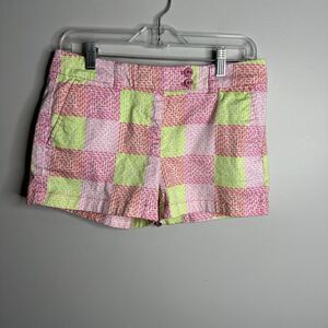 Women's‎ Vineyard Vines Size 2 Whale All Over Print Patchwork Shorts 3" Inseam